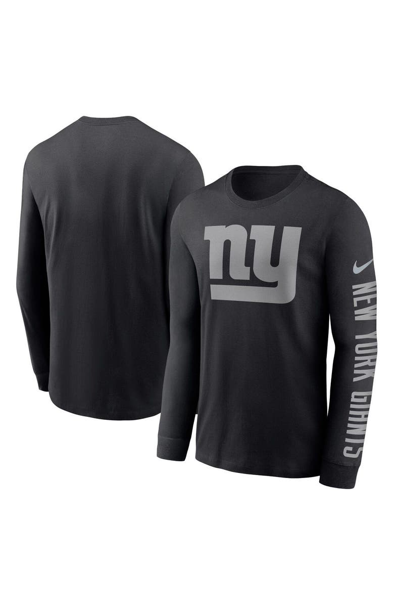 Nike Men's Nike Black New York Giants RFLCTV Name and Logo T-Shirt, Main, color, 