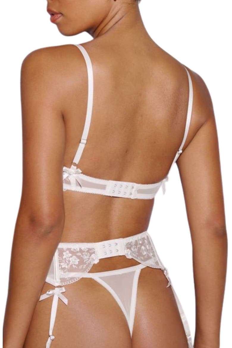 Sofia Lace Inset Garter Belt, Alternate, color, WHITE