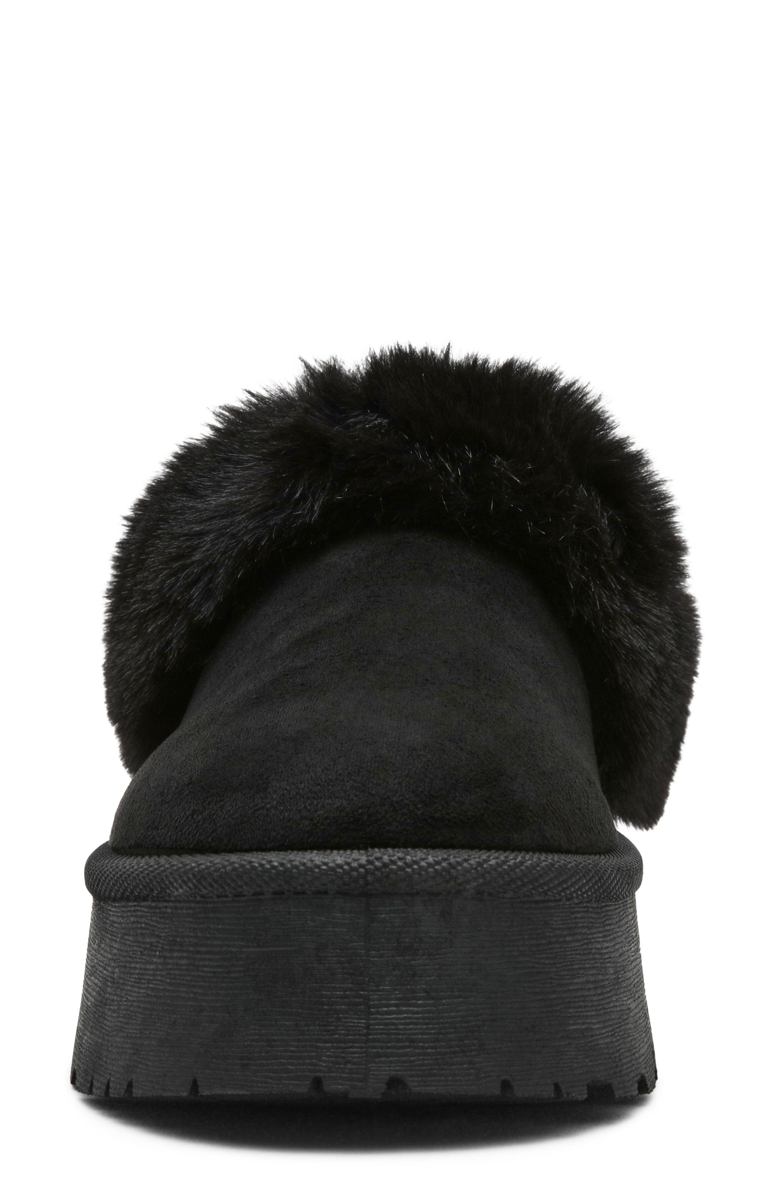 Paxon Faux Leather Slipper, Alternate, color, BLACK