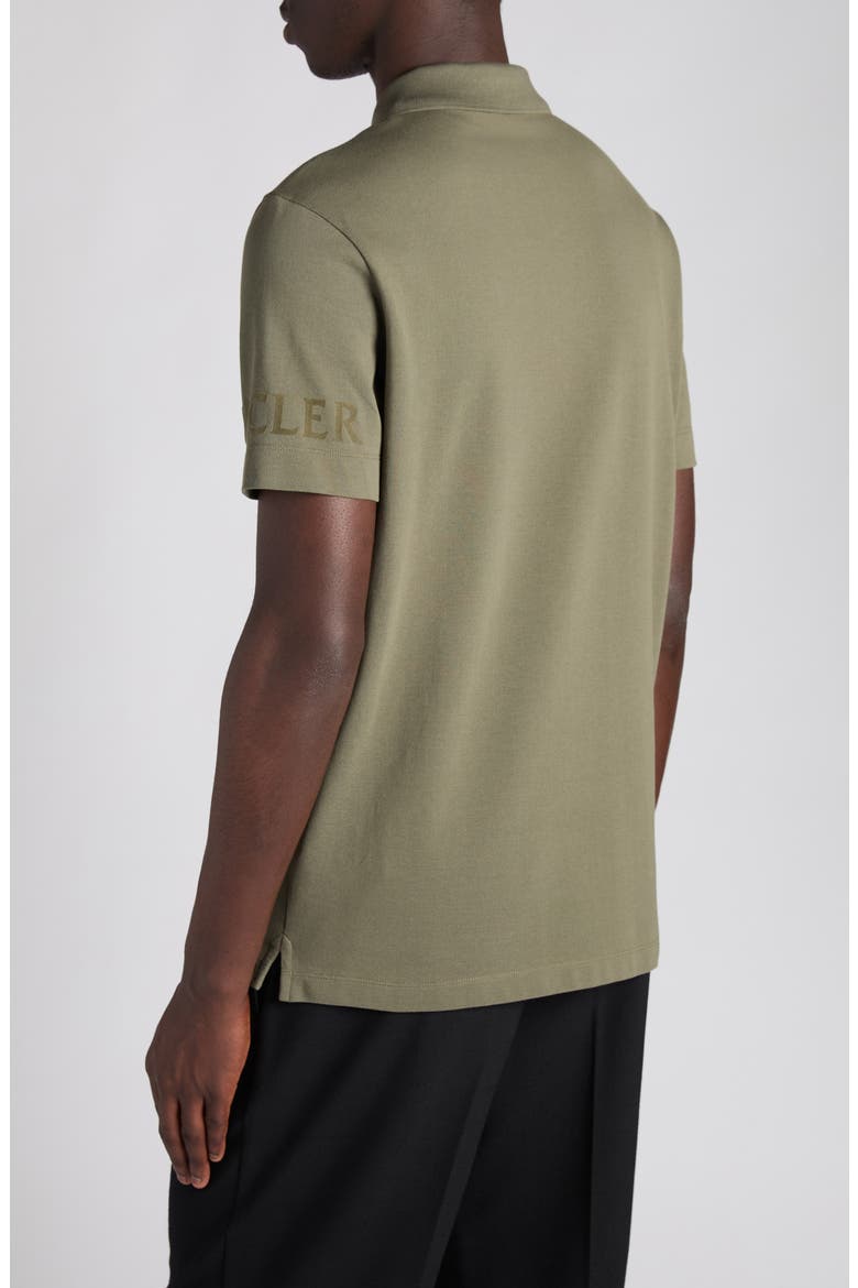 Logo Patch Cotton Polo, Alternate, color, DUSTY OLIVE