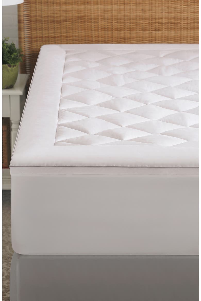 PureAssure Allergen Barrier Mattress Pad, Main, color, WHITE