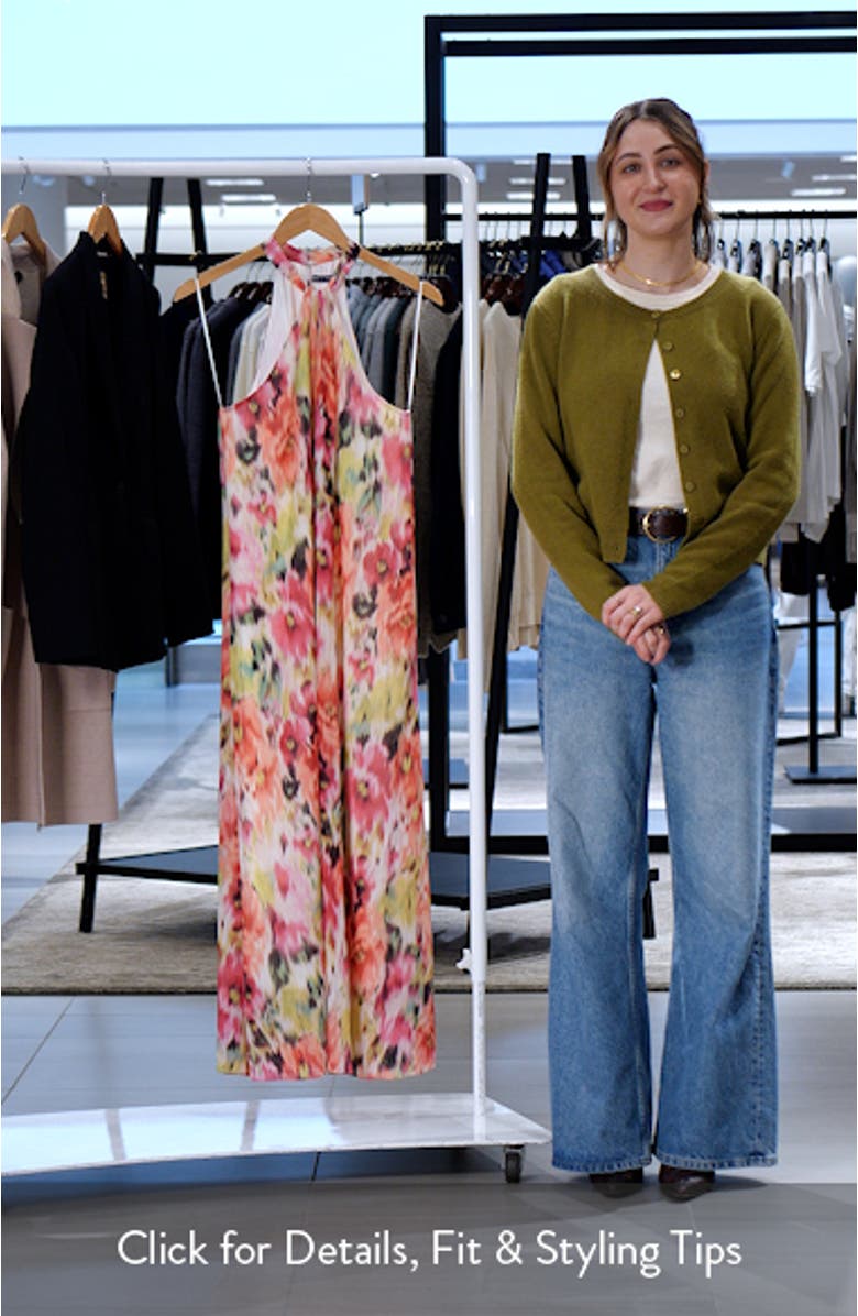 Abstract Floral Maxi Dress, sales video thumbnail