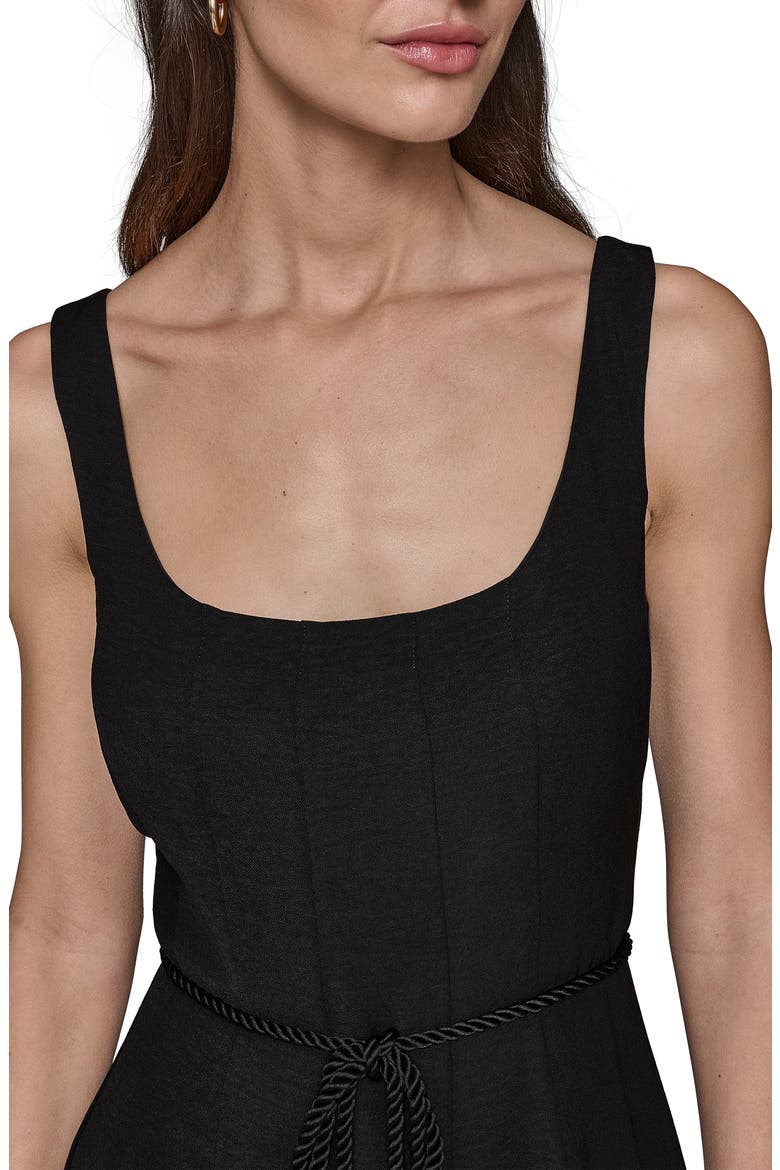 Aero Wash Square Neck Dress, Alternate, color, BLACK