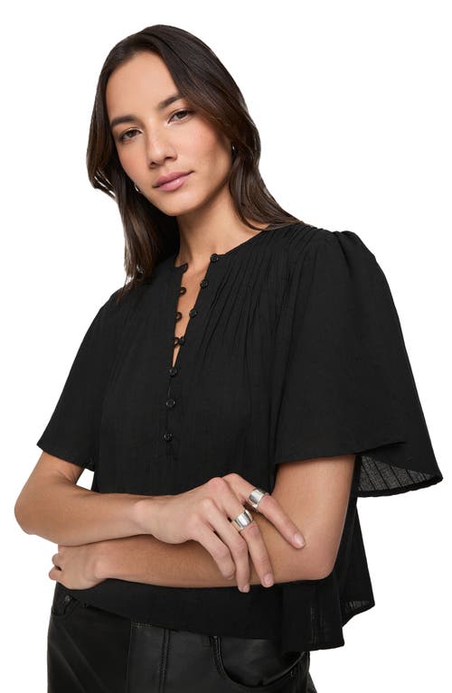 Rebecca Minkoff Leah Pleated Short Sleeve Top