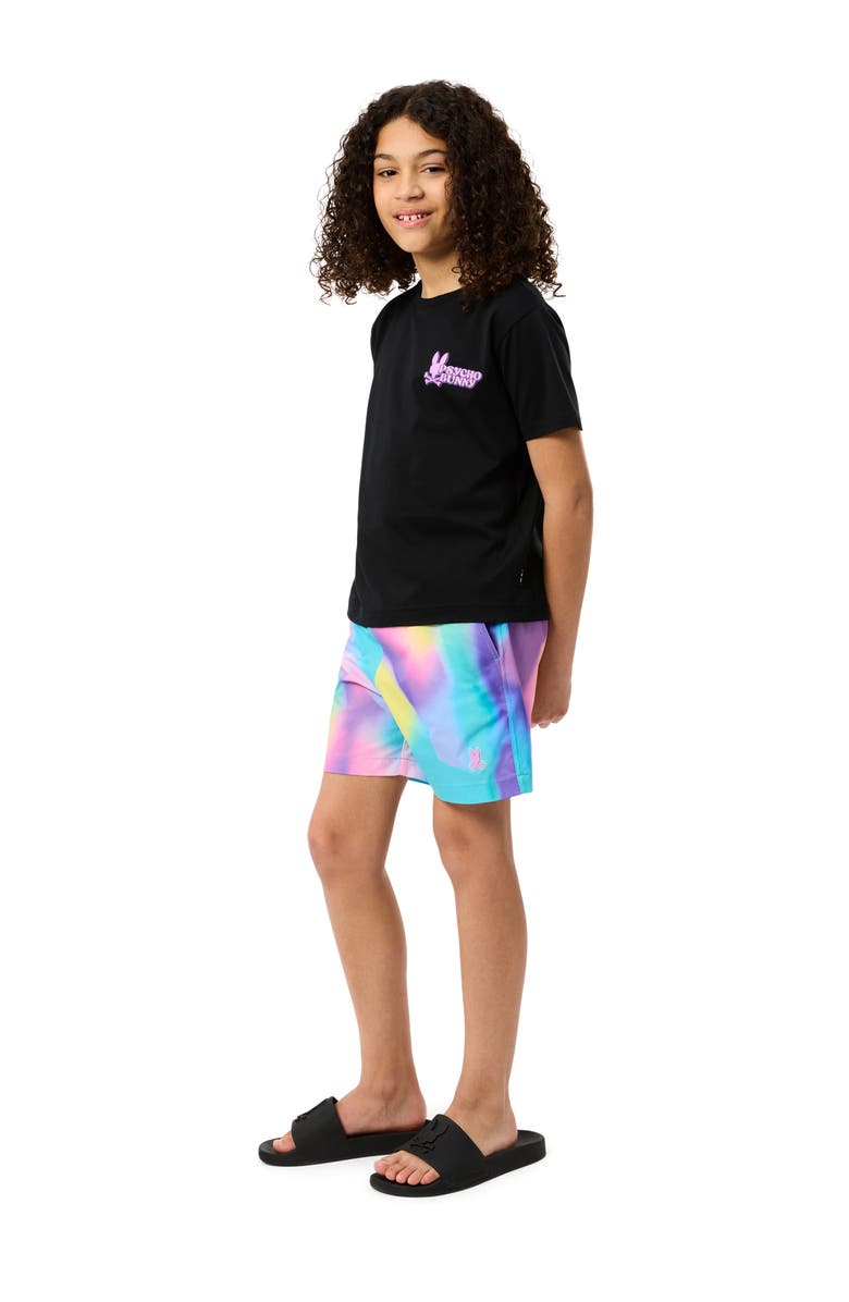 Psycho Bunny Kids' Tyler Print Swim Trunks, Alternate, color,