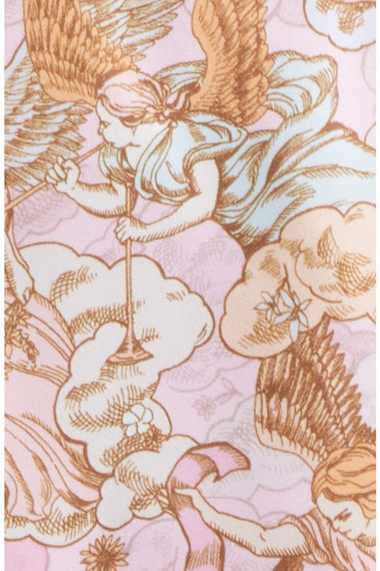 Floral Swim Trunks, Alternate, color, PINK