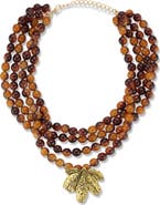 SPHERA MILANO Beaded Layered Statement Necklace