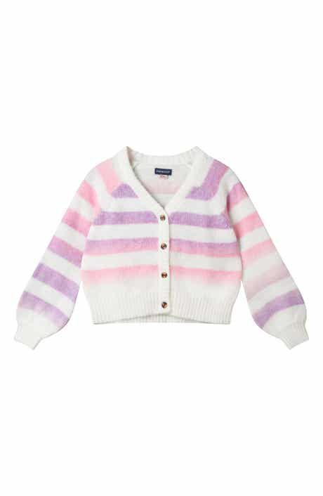 Andy & Evan Kids' Stripe Button Front Cardigan