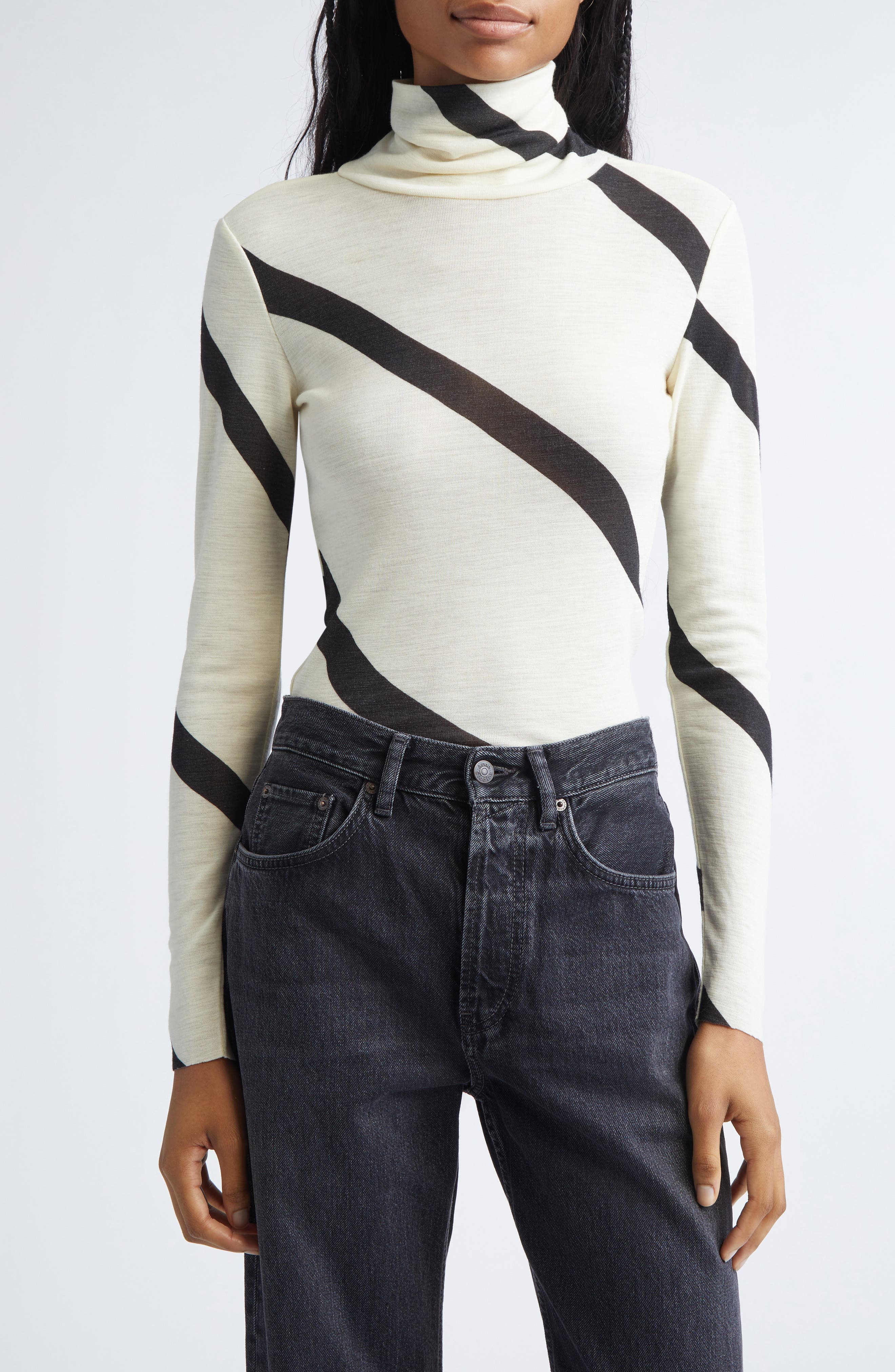 Vilina Basso Wool Mock Neck Top