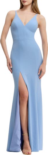 Dress the Population Iris Slit Crepe Gown | Nordstrom