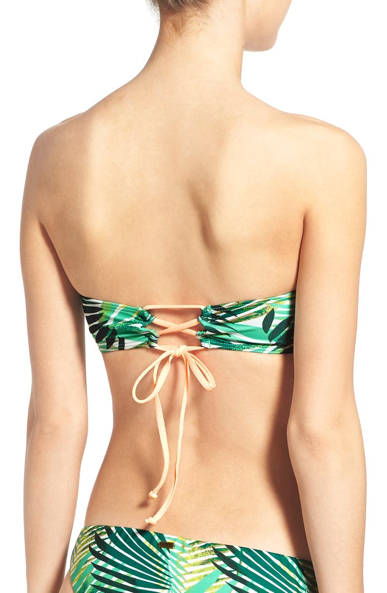 Roxy 'Jungle' Bandeau Bikini Top, Alternate, color, 