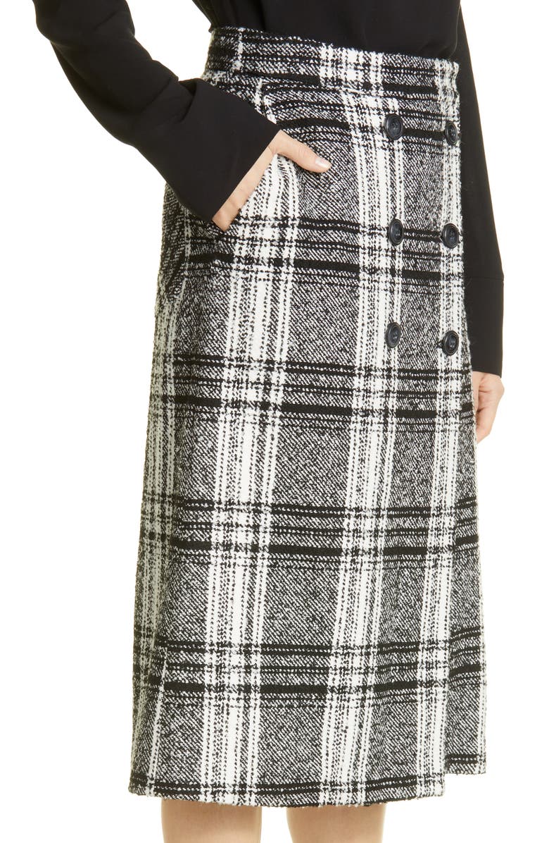 Baum und Pferdgarten Windowpane Plaid Skirt, Alternate, color, 