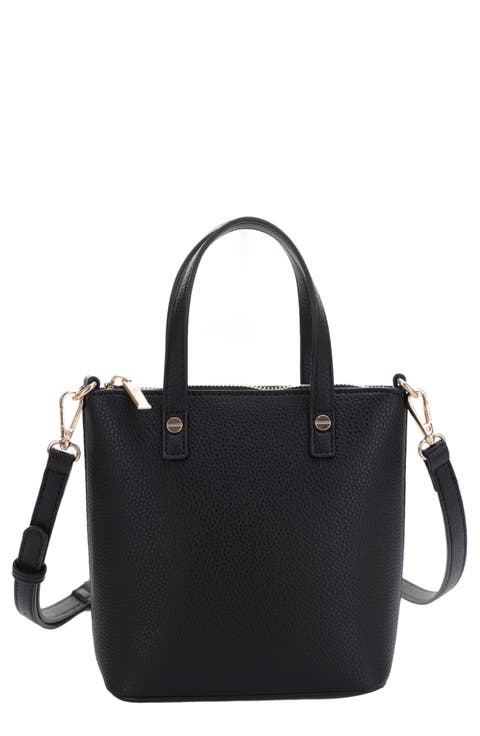 Mia Mini Recycled Vegan Leather Crossbody Tote