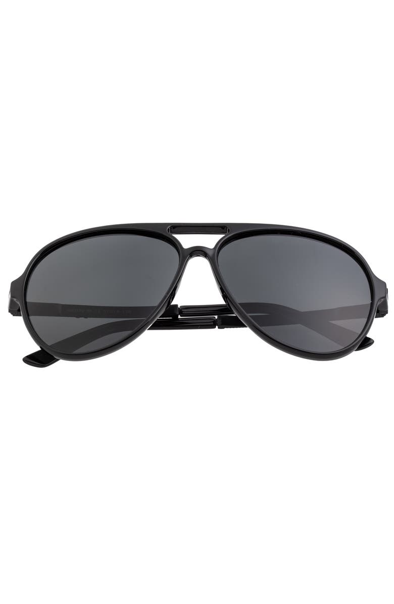 SIMPLIFY Spencer Polarized Sunglasses, Alternate, color, Gloss Black/Black