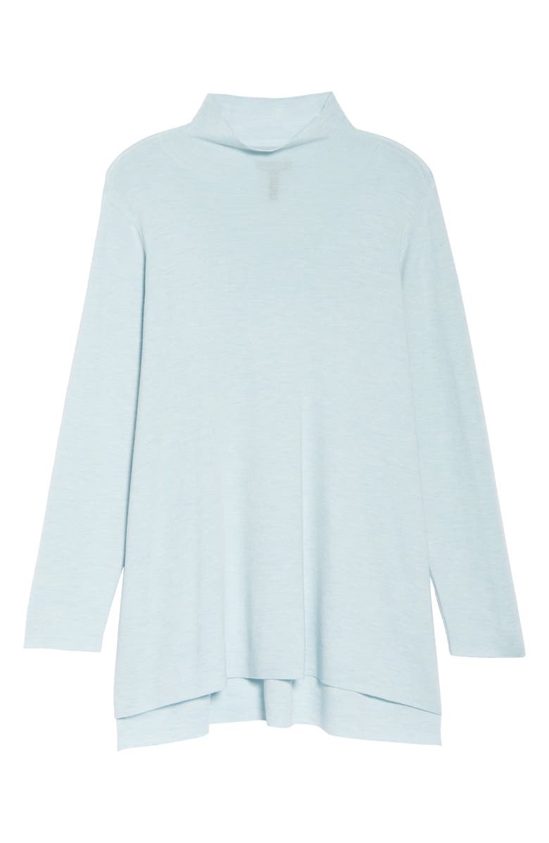 Eileen Fisher High/Low Merino Wool Mock Neck Sweater, Alternate, color,