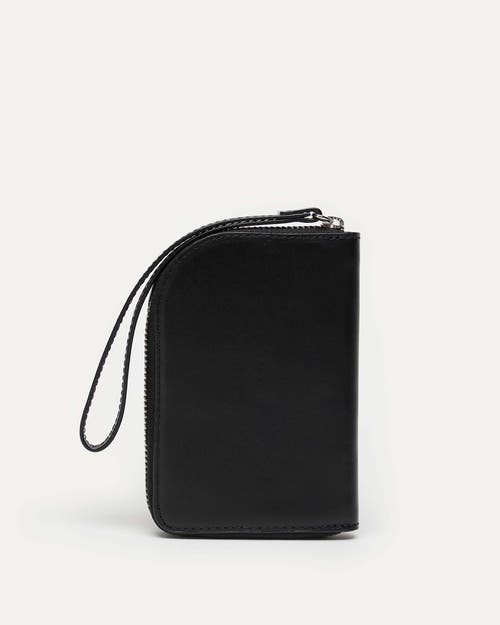 Want Les Essentiels De La Vie Want Les Essentiels Arch Smooth Leather Zip Wallet In Black