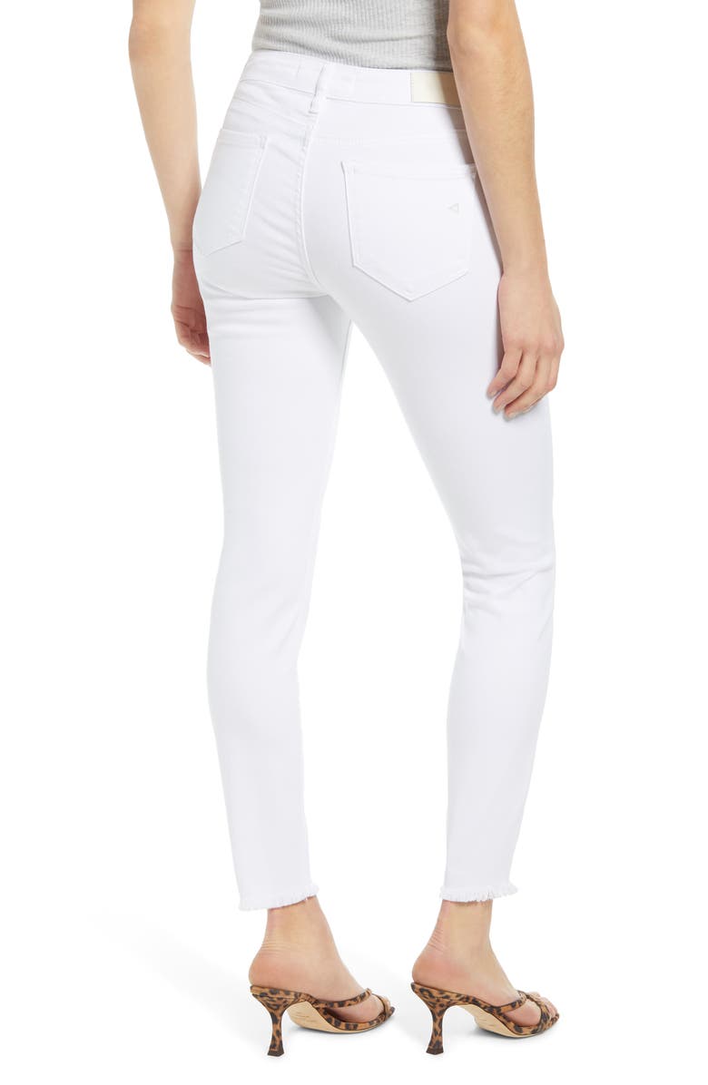 HIDDEN JEANS Clean Fray Hem Skinny Jeans, Alternate, color, 