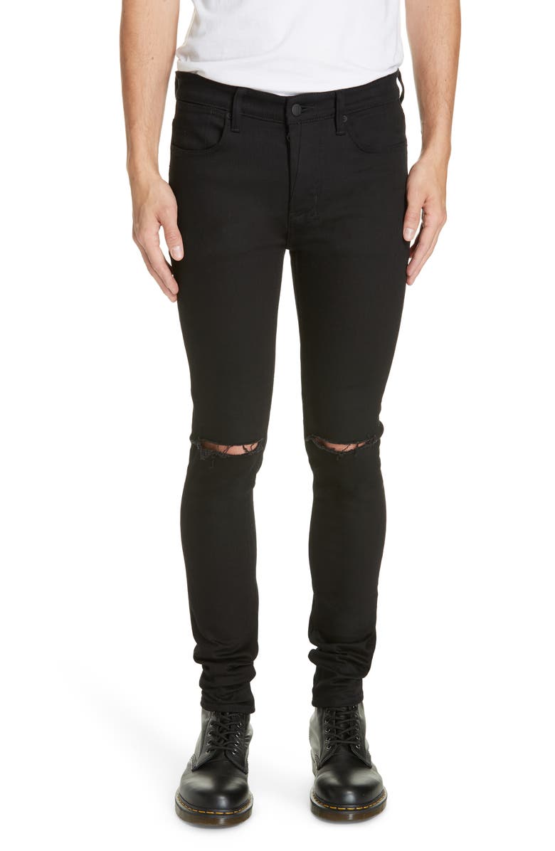 Ksubi Van Winkle Ace Slice Skinny Fit Jeans, Main, color, Black