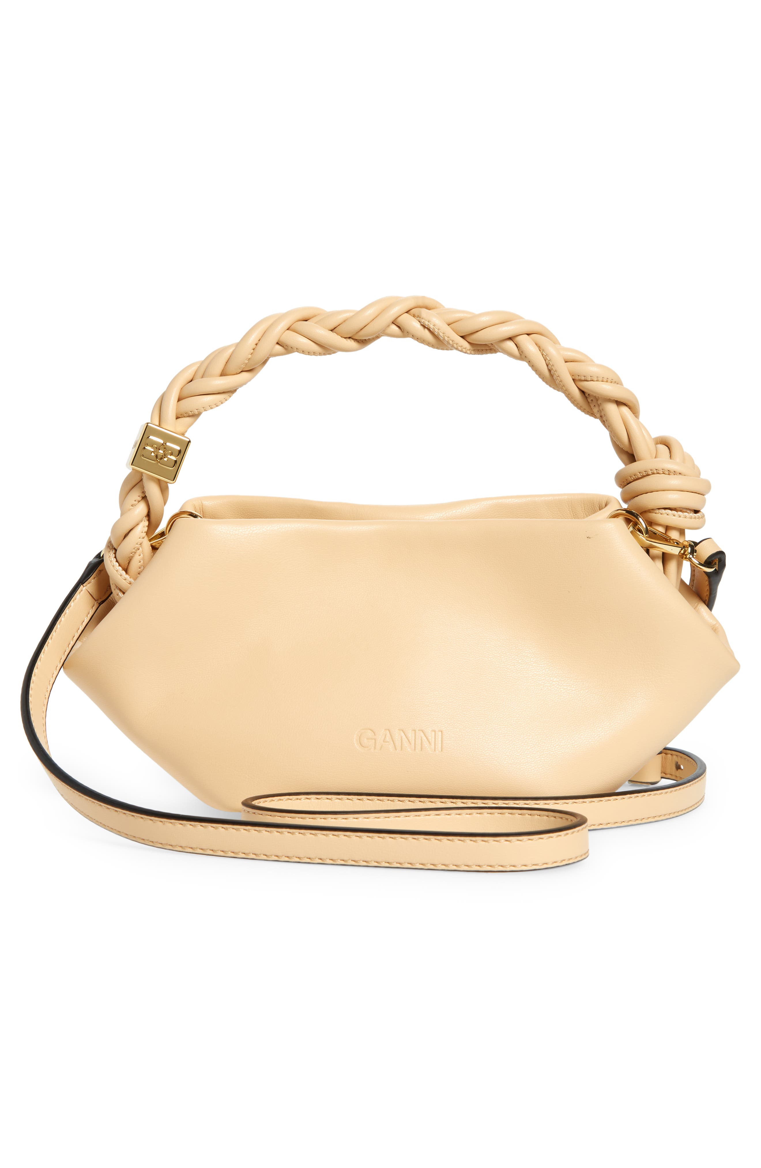 Mini Leather Convertible Clutch, Alternate, color, BUTTERCREAM