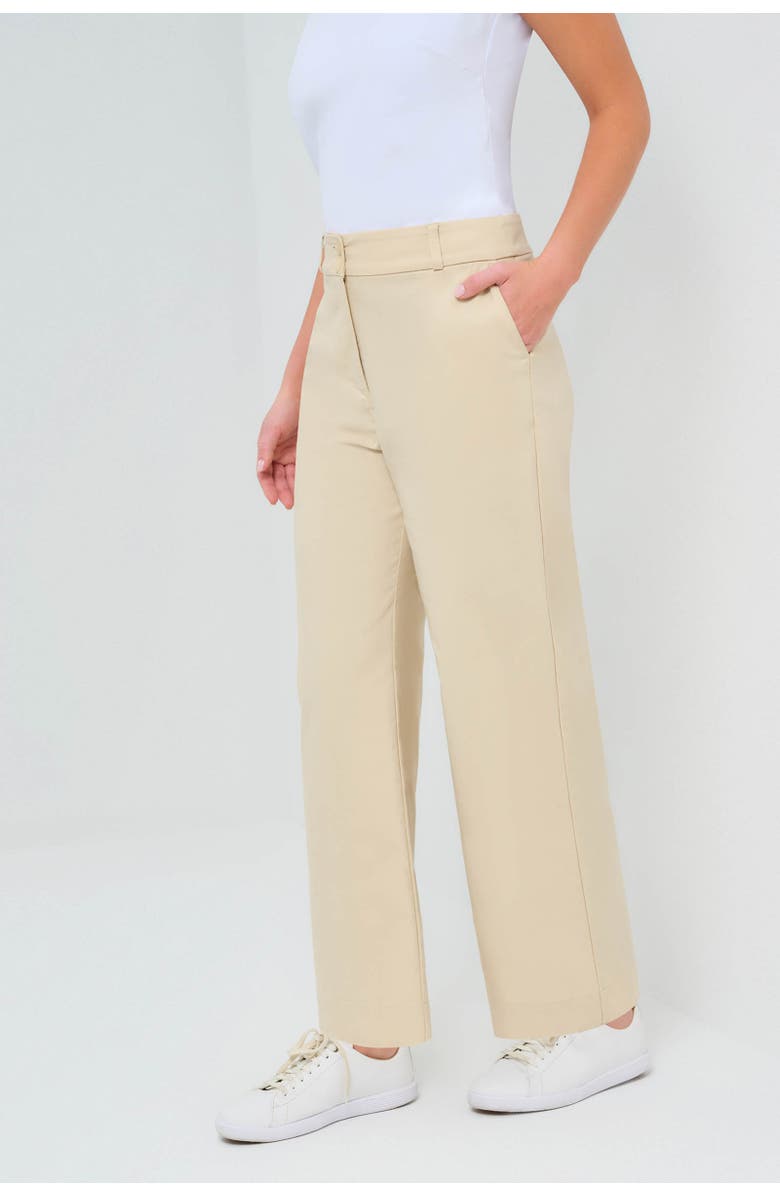 Anatomie Ivanna Performance Cotton Cropped Flare Pant, Alternate, color, Wheat