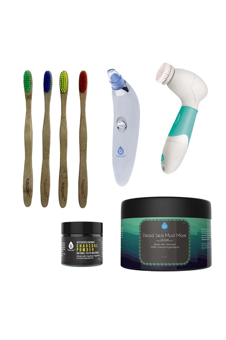 Pore Vacuum, Toothbrushes, Face Brush & Mud Mask, Main, color, Multicolor
