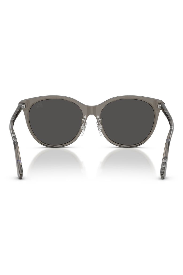 56mm Round Sunglasses, Alternate, color, GREY