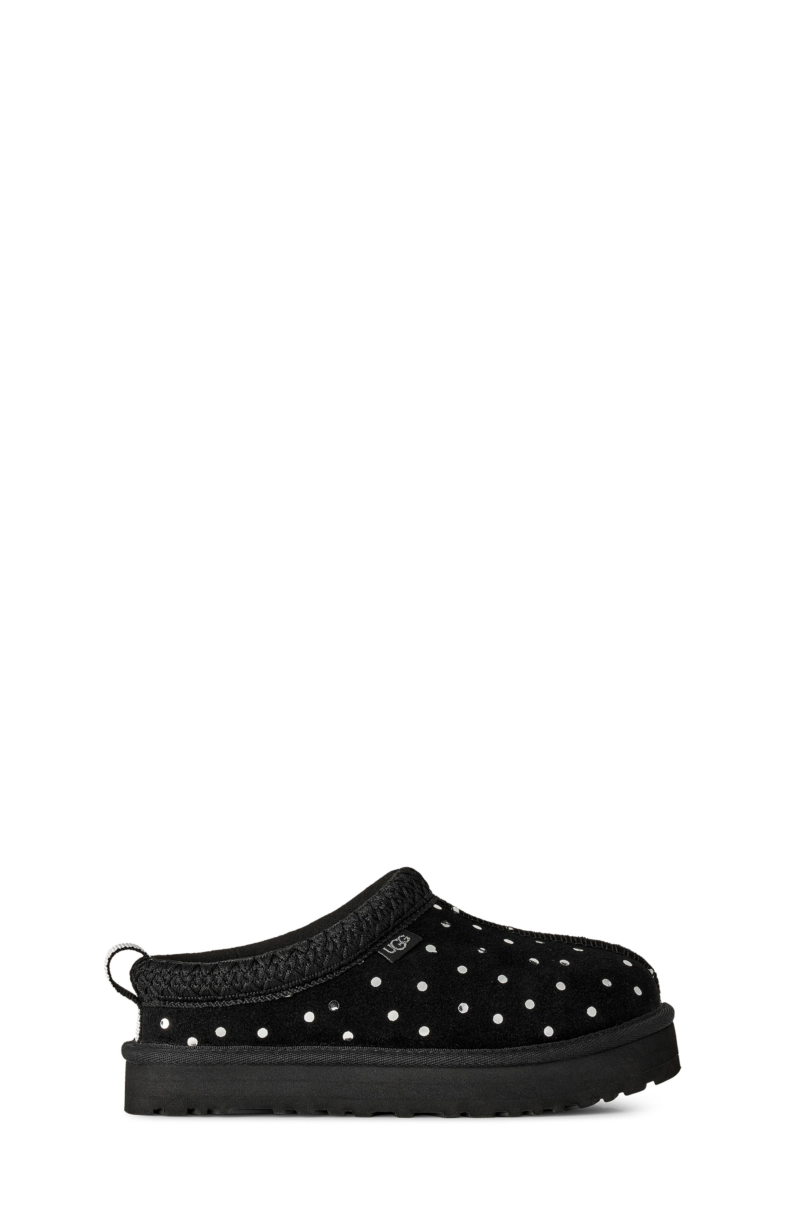 Kids' Tazz Shiny Dots Slipper, Alternate, color, BLACK