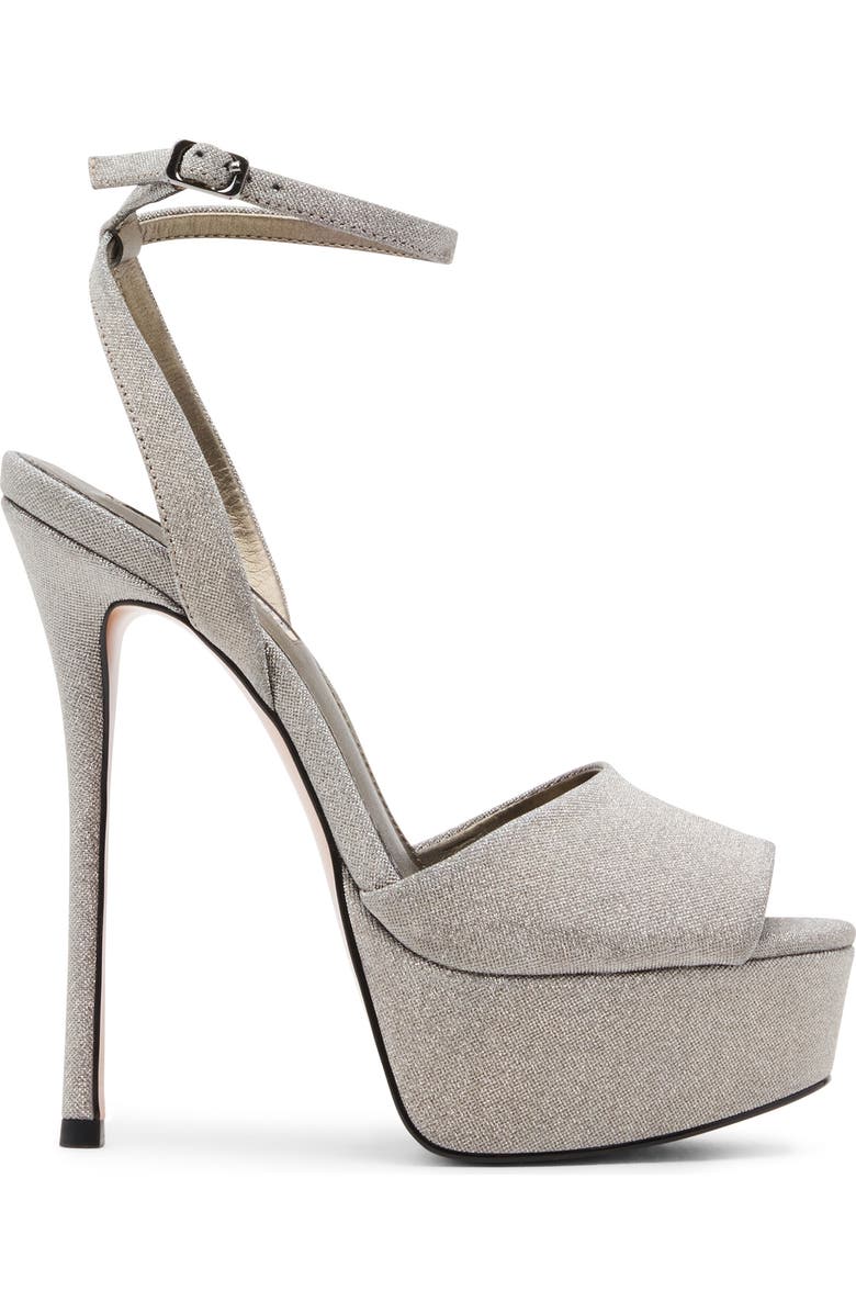 Steve Madden Jezzica Ankle Strap Platform Sandal, Alternate, color, Pewter
