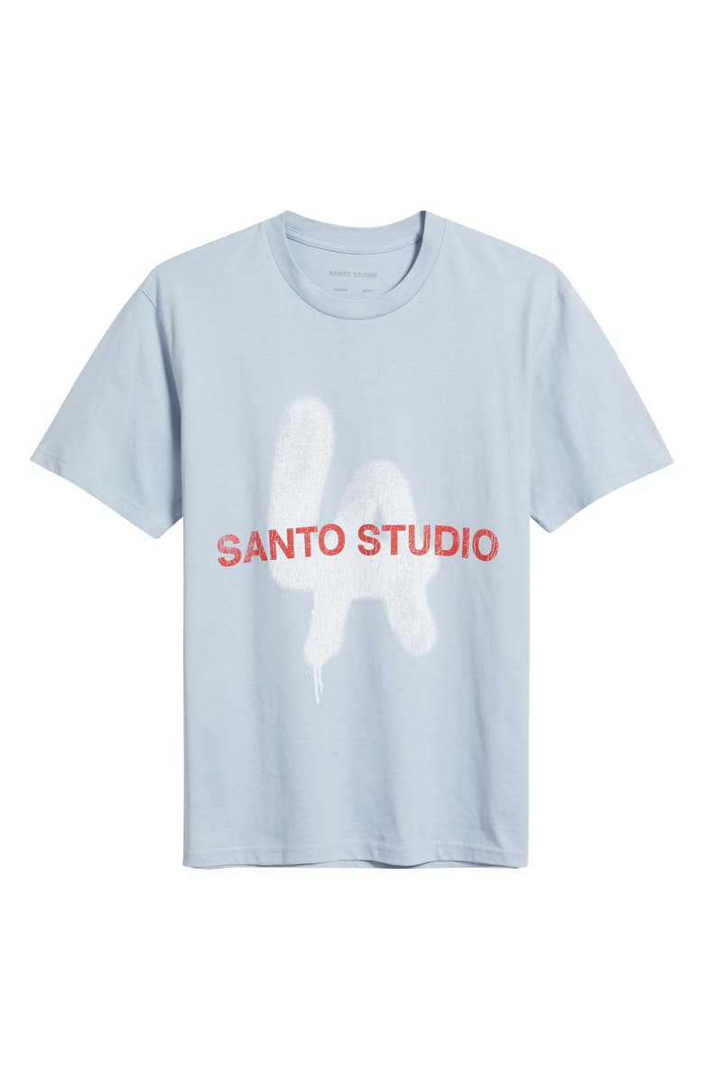 SANTO STUDIO x Blake Snell LA Spray Drappo Graphic T-Shirt, Alternate, color, Blue