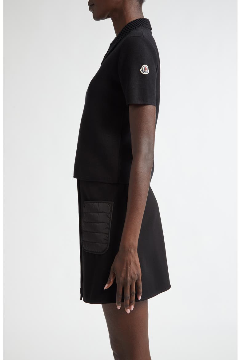 Merino Wool Polo, Alternate, color, BLACK