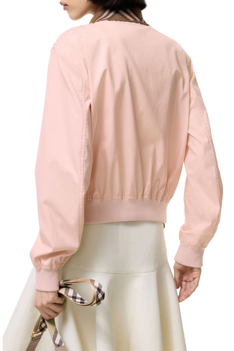 Hayfield Crop Cotton Tropical Gabardine Jacket, Alternate, color, COMPACT PINK