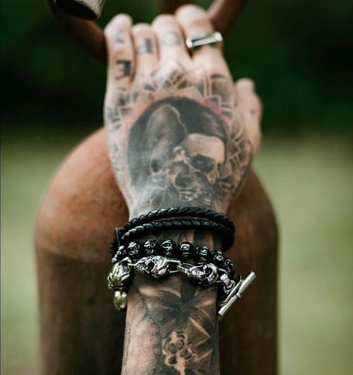 Room101 Ohm Bead Bracelet In Black