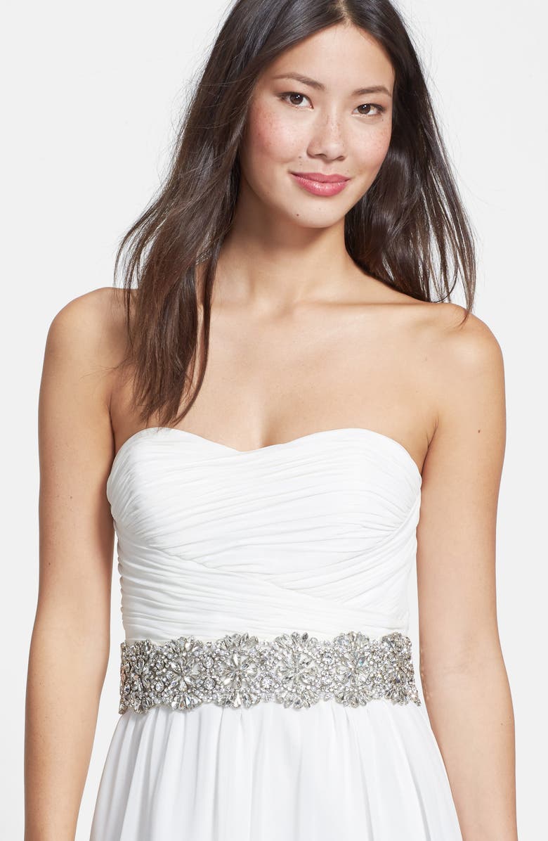 Nina 'Ginger - Dramatic' Crystal Belt, Alternate, color, 