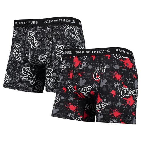 Men's Pair of Thieves Black Chicago White Sox Super Fit 2-Pack Boxer Briefs Set