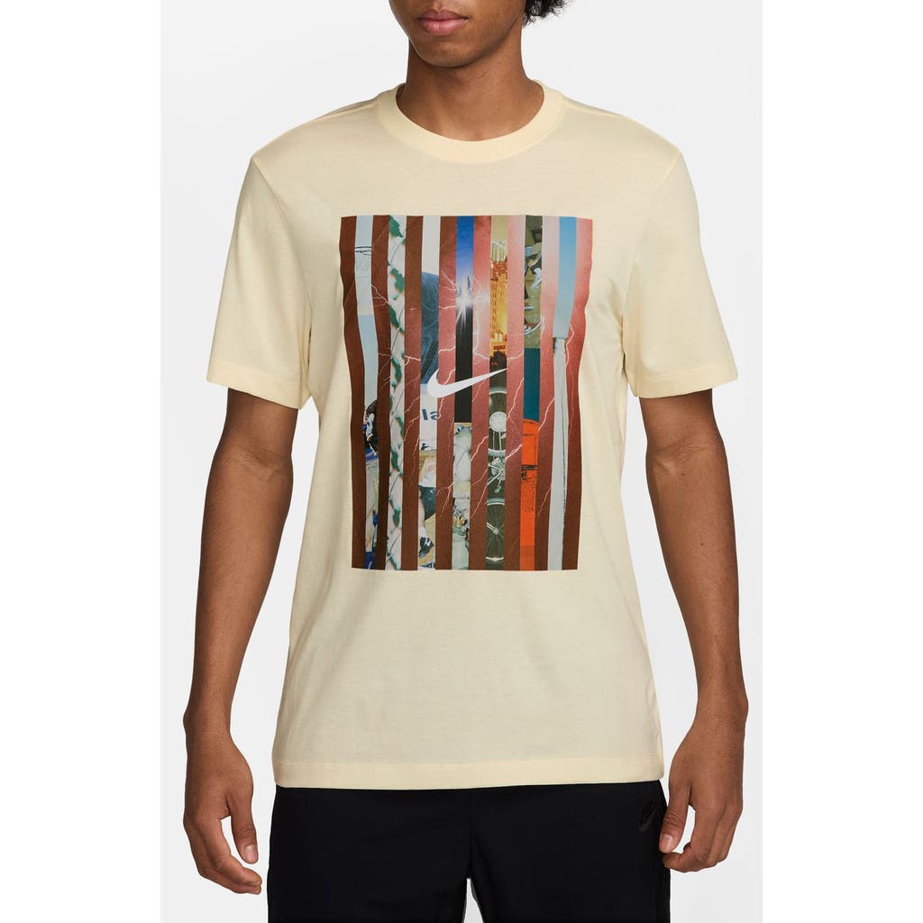 Nike Open Stripe Graphic T-shirt In Multi