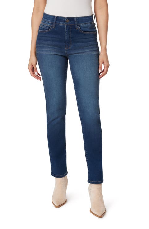 Jeanie Lift Mid Rise Straight Ankle Jeans