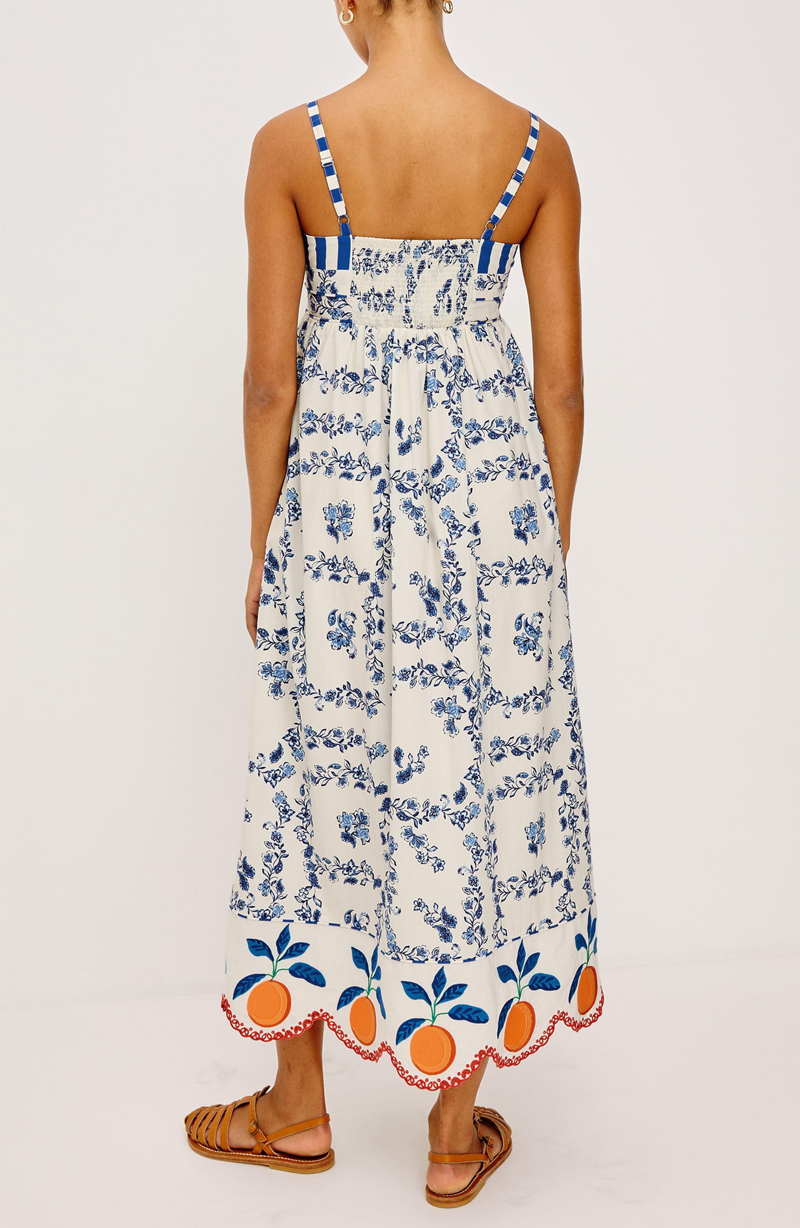 Lexie Floral Border Print Cotton Dress - image 2