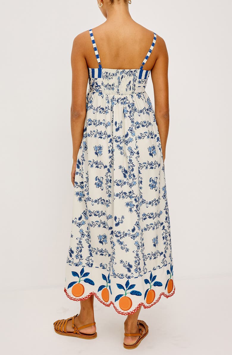 Rails Lexie Floral Border Print Cotton Dress, Alternate, color, Ceramic Floral