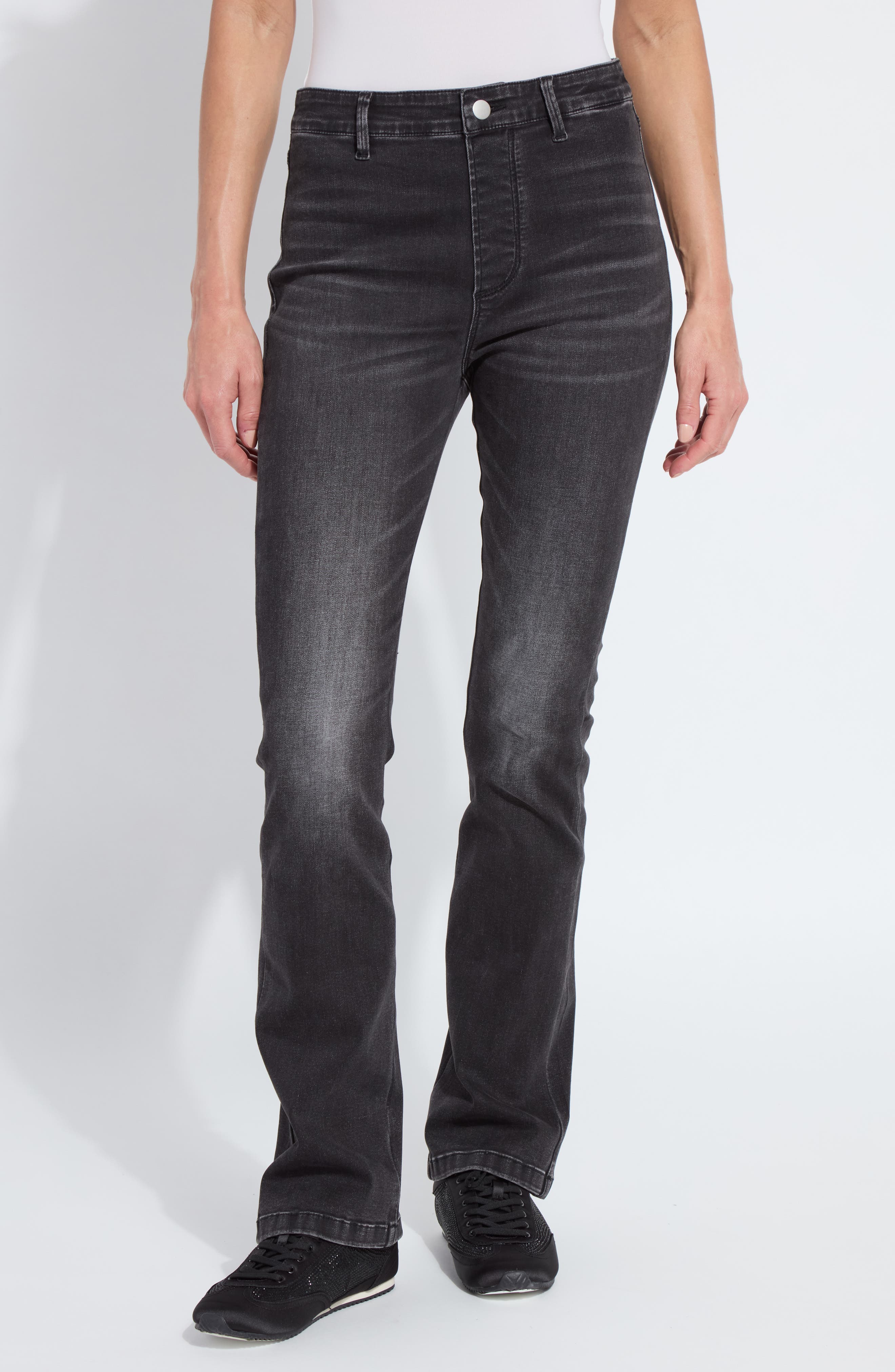 Estelle Pull-On High Waist Flare Jeans
