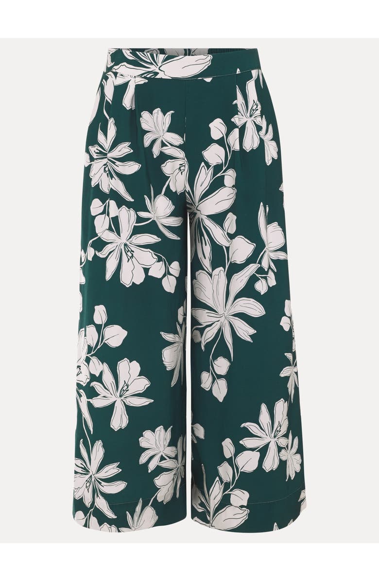 Phase Eight Josie Culotte Crop Trousers, Alternate, color, Green