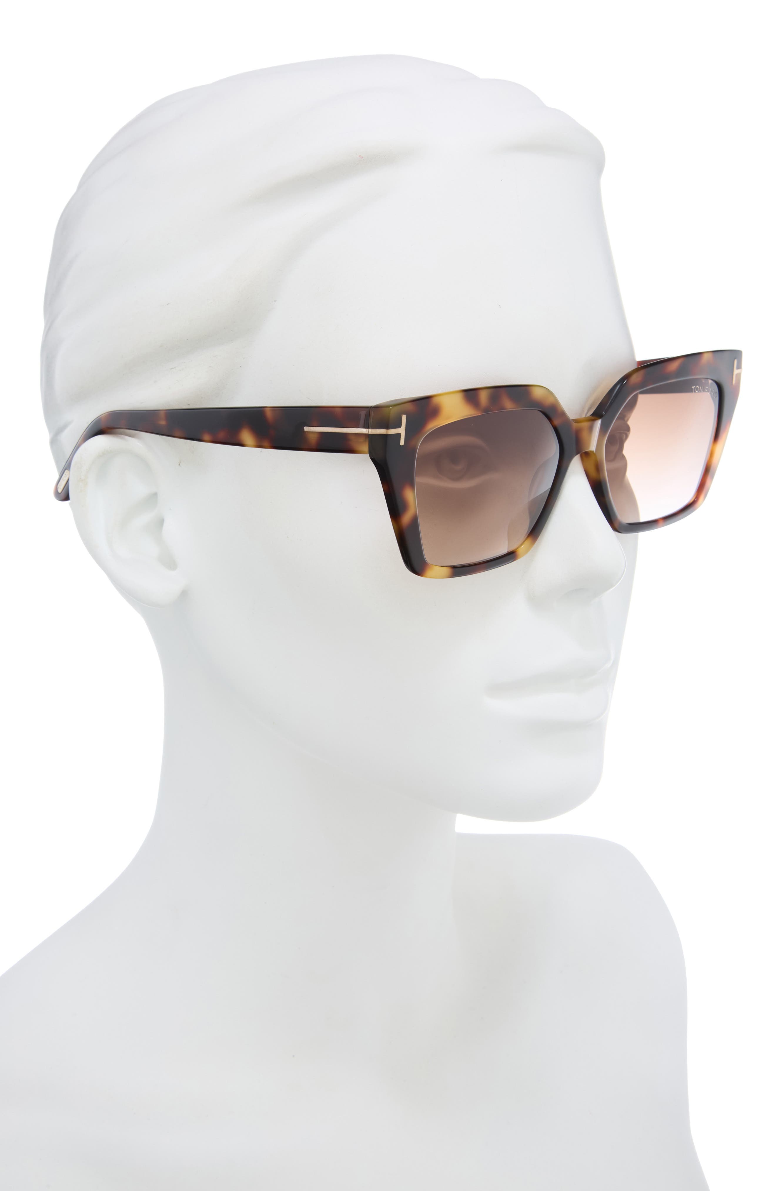TOM FORD Winona 53mm Gradient Square Cat Eye Sunglasses (Men ...