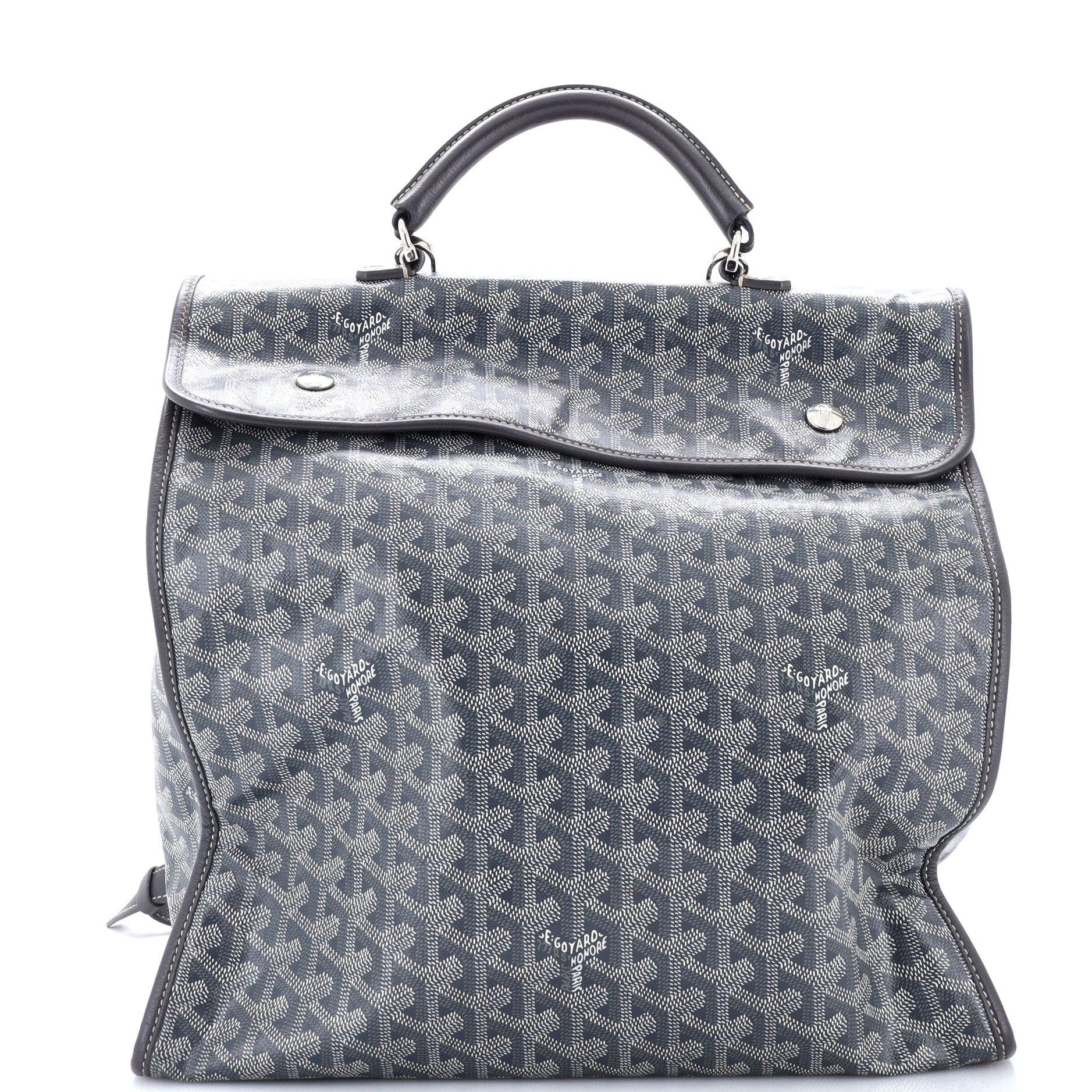 Saint Leger Briefcase Backpack Coated Canvas, Main, color, Grey