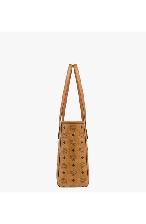 Mcm Toni Top-zip Shopper In Brown