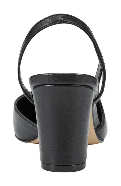 Marc Fisher Half D'orsay Slingback Pump In Black