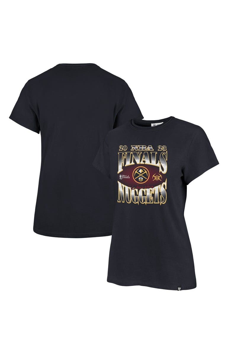 '47 Women's '47 Navy Denver Nuggets 2023 NBA Finals Frankie T-Shirt, Main, color,