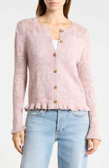 Long Sleeve Ruffle Cardigan