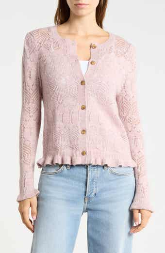 Long Sleeve Ruffle Cardigan