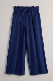 Treasure & Bond Kids' Wide Leg Paperbag Waist Cotton Pants
