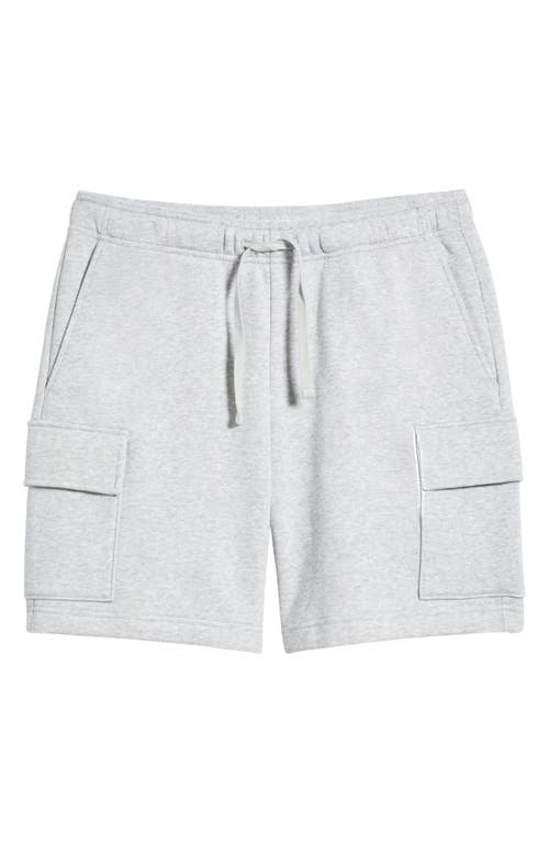 Bp. Fleece Cargo Shorts In Grey Soft Heather