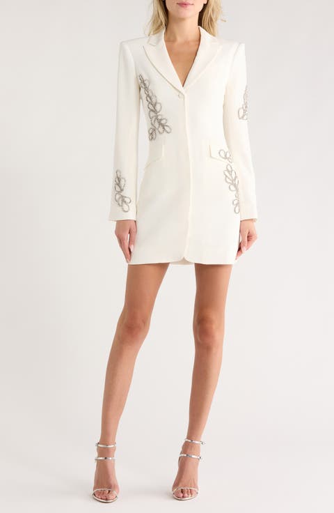 Paisley Rhinestone Blazer Dress